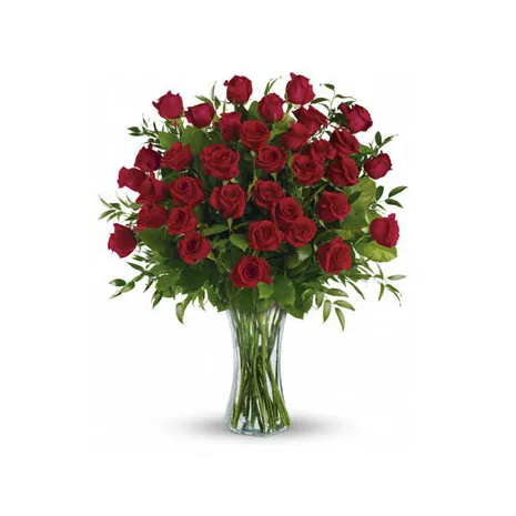 36 Red Roses in Vase