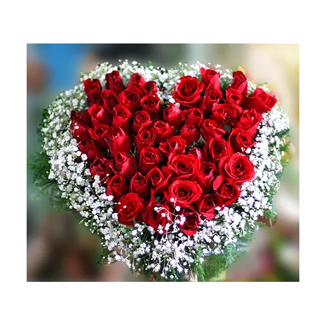 36 heart shaped red rose to philippines