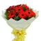 8pcs. Red Gerberas in a Bouquet