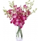 6 Pink Orchids with Free Vase Send to Philippines